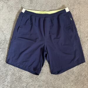 Birddogs Men's Gym Shorts Navy Blue XXL Long Athletic Lined Drawstring Pockets